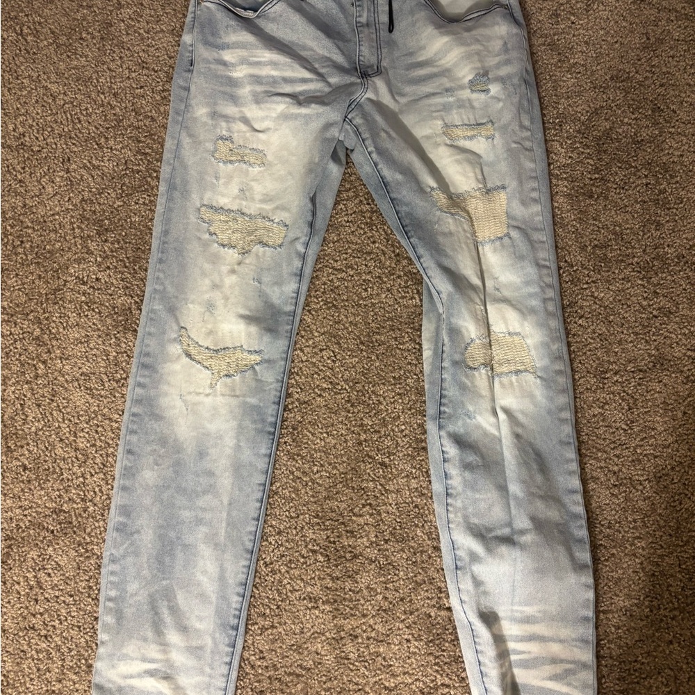 Fashion Nova Light Blue Skinny Jeans